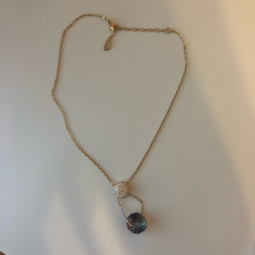 Swarovski Gold-Tone Plated Pave Necklace